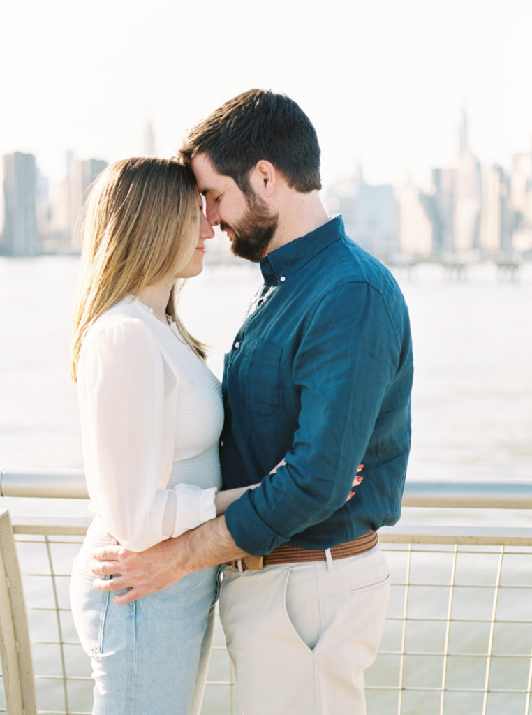 New York City Engagement Session, Greenpoint Brooklyn Engagement Session, New York City Film Photographer