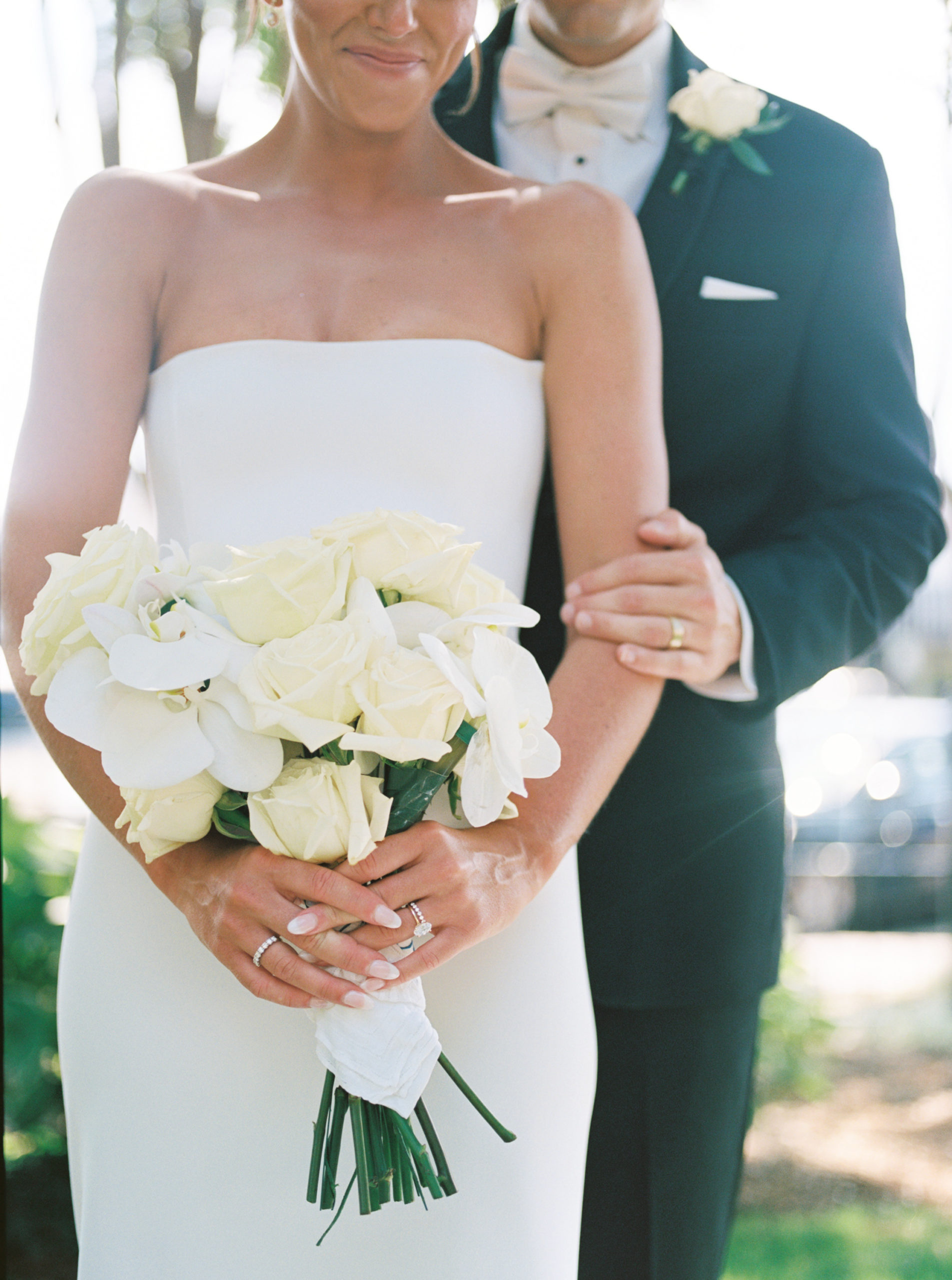 Atlanta Wedding Photographer,
Atlanta Film Photographer, Orchid and rose wedding bouquet